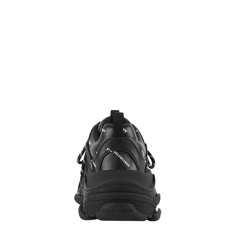 商品Balenciaga|巴黎世家  男士黑色ALLOVER标志TRIPLE S休闲运动鞋 536737W2FA11090,价格¥7203,第5张图片详细描述
