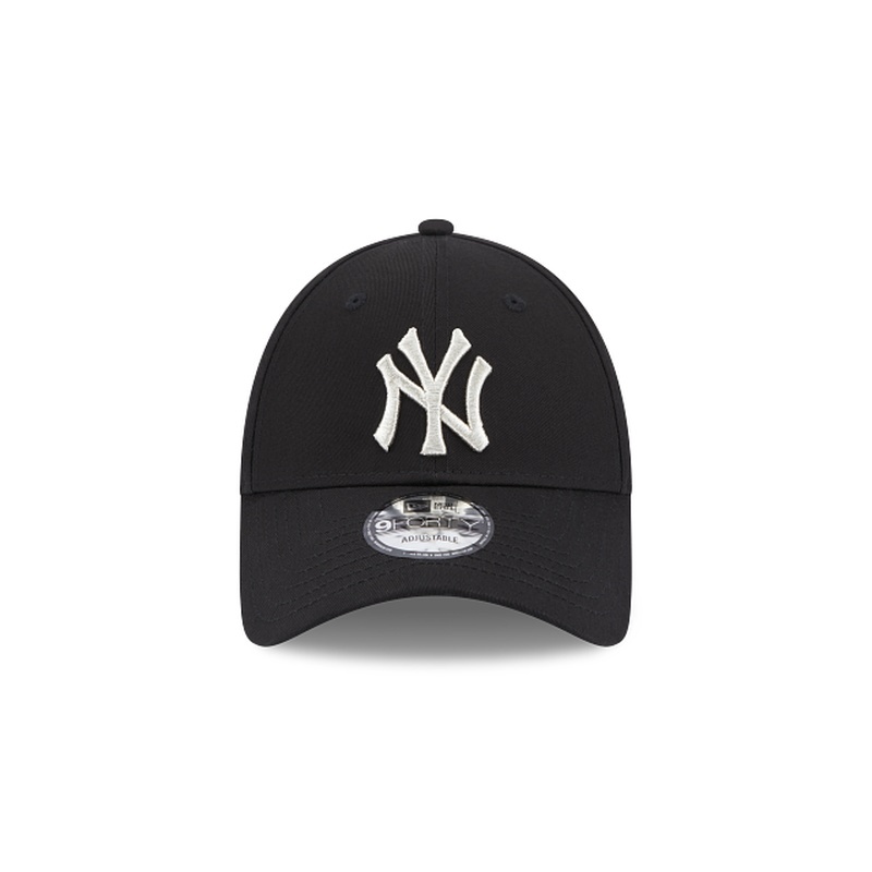 商品New Era|NEW ERA WMNS METALLIC LOGO 9FORTY女士黑色棉帽子,价格¥196,第6张图片详细描述