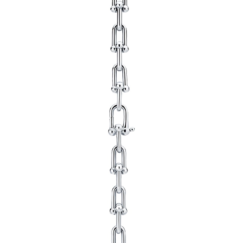 商品Tiffany & Co.|  Tiffany & Co./蒂芙尼 Tiffany HardWear系列 18英寸长 Graduated纯银链环项链GRP09762,价格¥27362,第4张图片详细描述