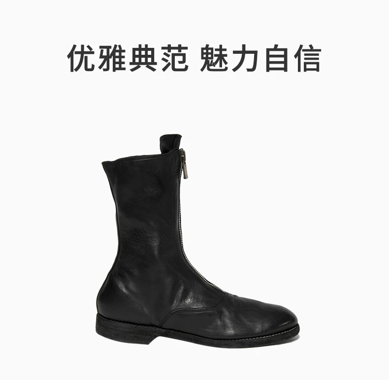 商品[国内直发] guidi|GUIDI 黑色女士踝靴 310-HORSE-FULL-GRAIN-BLACK,价格¥3440,第1张图片详细描述