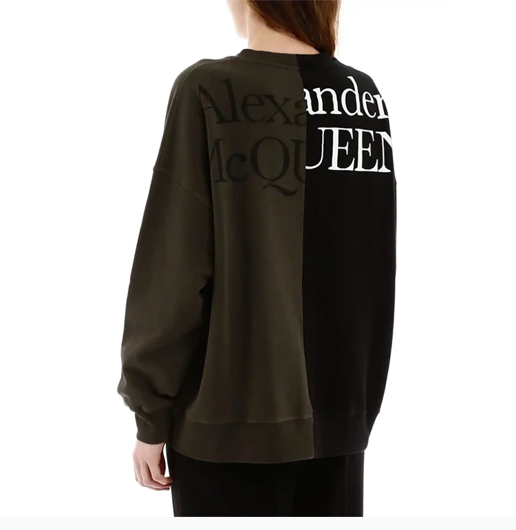 商品Alexander McQueen|ALEXANDER MCQUEEN 拼色女士卫衣/帽衫 610875-QZAAW-0519,价格¥3017,第7张图片详细描述