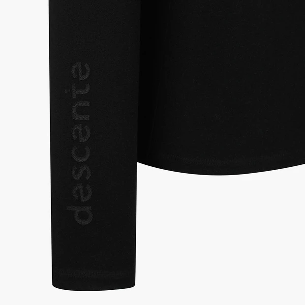 商品【预售商品15天发货】 DESCENTE|高尔夫系列女性领口配色细节长袖T恤展现时尚 DO32WFTL93-BLKG,价格¥959,第12张图片详细描述