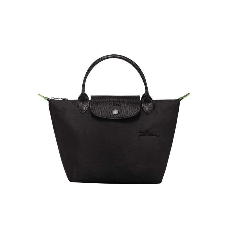 商品Longchamp|LONGCHAMP/珑骧 女士帆布银色五金按扣拉链开合小号手提包,价格¥754,第2张图片详细描述