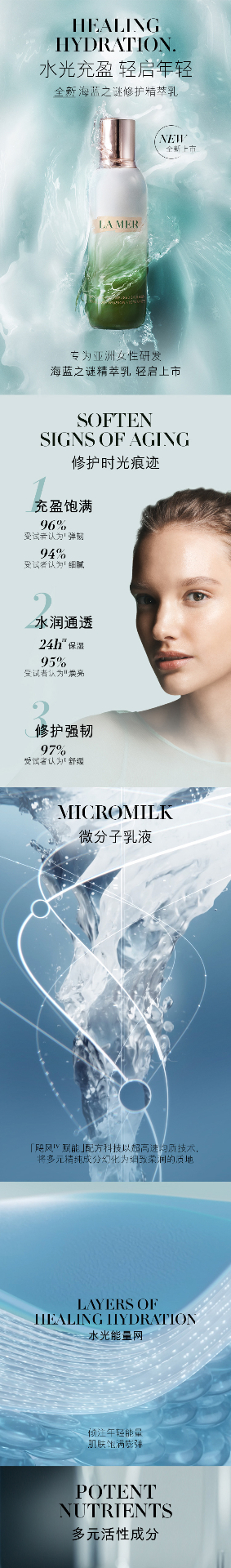 商品La Mer|LA MER/海蓝之谜 水润现代三件套 绿眼霜15ml经典面霜60ml精粹乳50ml 全天奢宠 由内焕新,价格¥3258,第1张图片详细描述