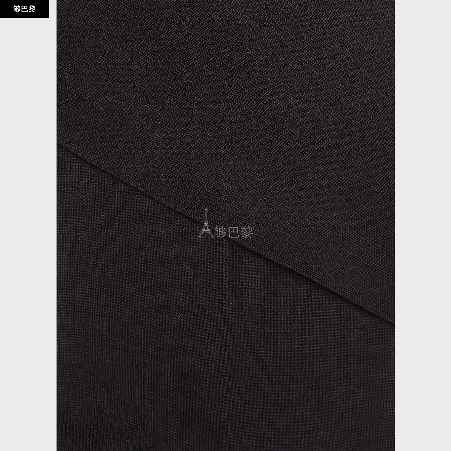 商品Zegna|包邮包税【预售7天发货】 ZEGNA杰尼亚 23秋冬 男士 袜子 Black Cotton Socks N4V40-012-001,价格¥468,第5张图片详细描述