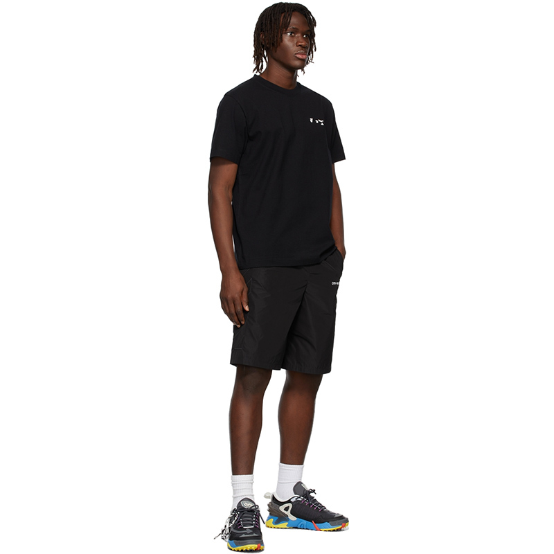 商品Off-White|黑棉质箭头印花图案T恤 OMAA027C99JER004（澳门仓发货）,价格¥1774,第3张图片详细描述