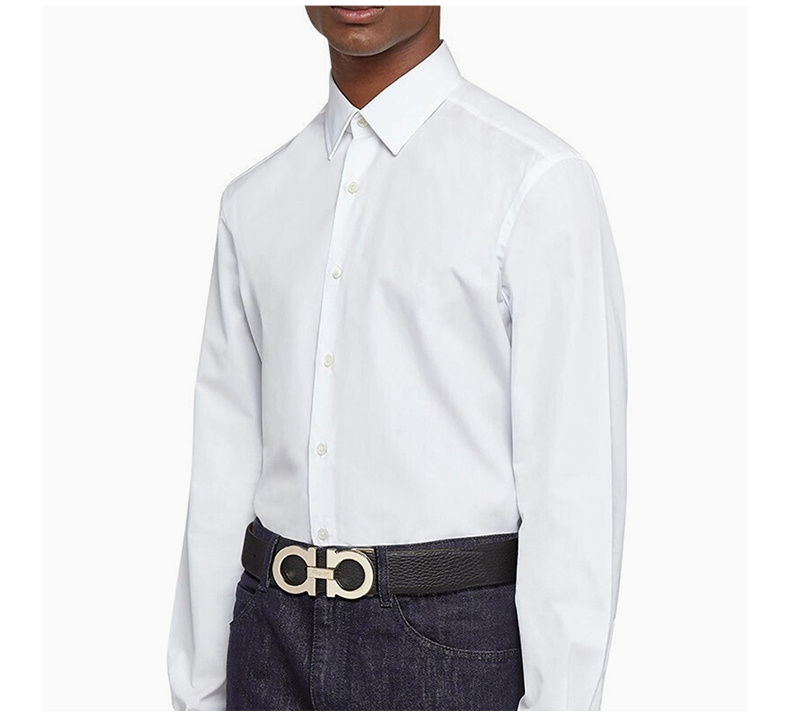 商品Salvatore Ferragamo|SALVATORE FERRAGAMO 菲拉格慕 男士黑色腰带 67-0017-742541【包装随机,部分无包装盒】,价格¥2905,第5张图片详细描述