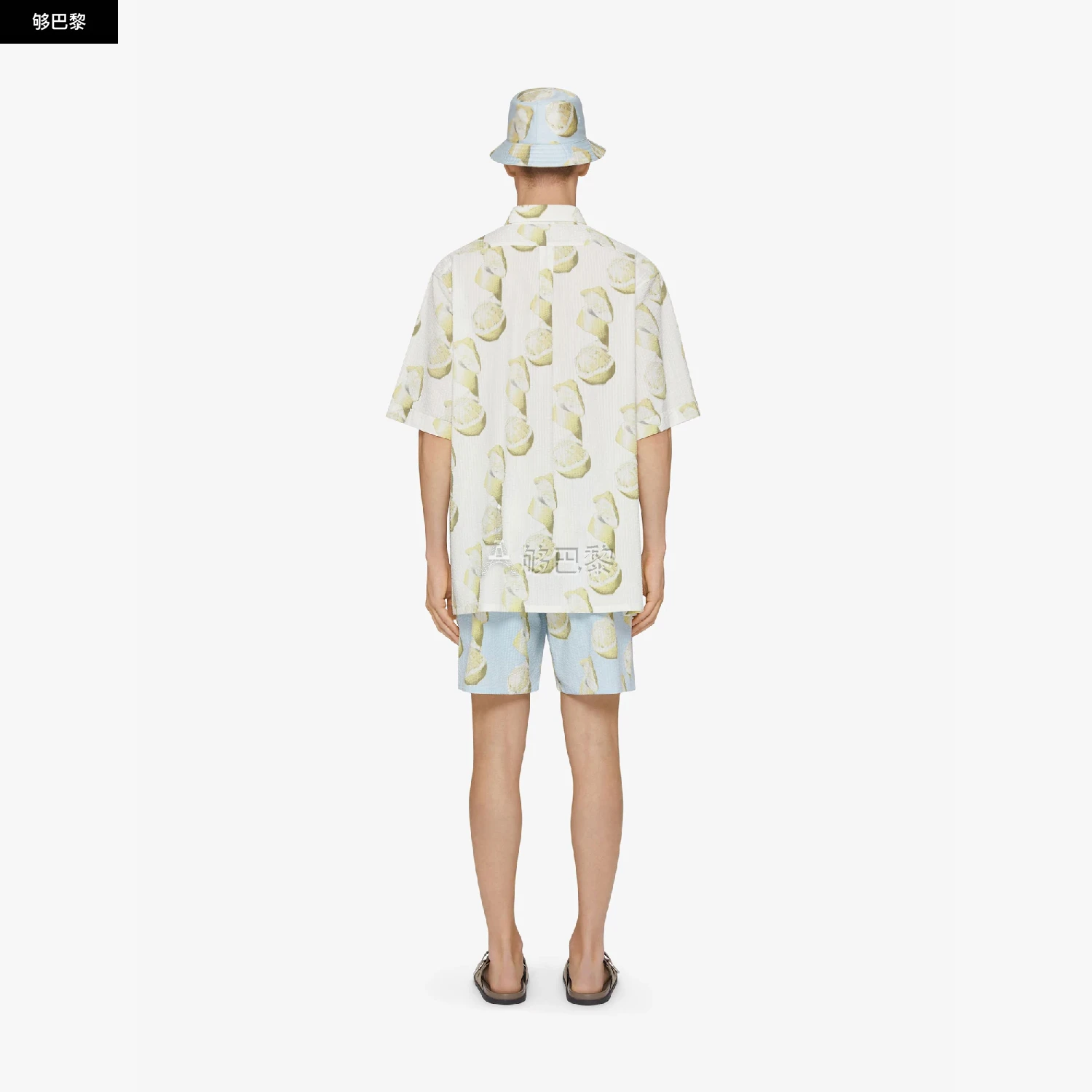 商品Givenchy|【预售】 纪梵希 25春夏 男士 泳裤 印花游泳短裤 BMA01D15MW-969 ,价格¥7075,第5张图片详细描述