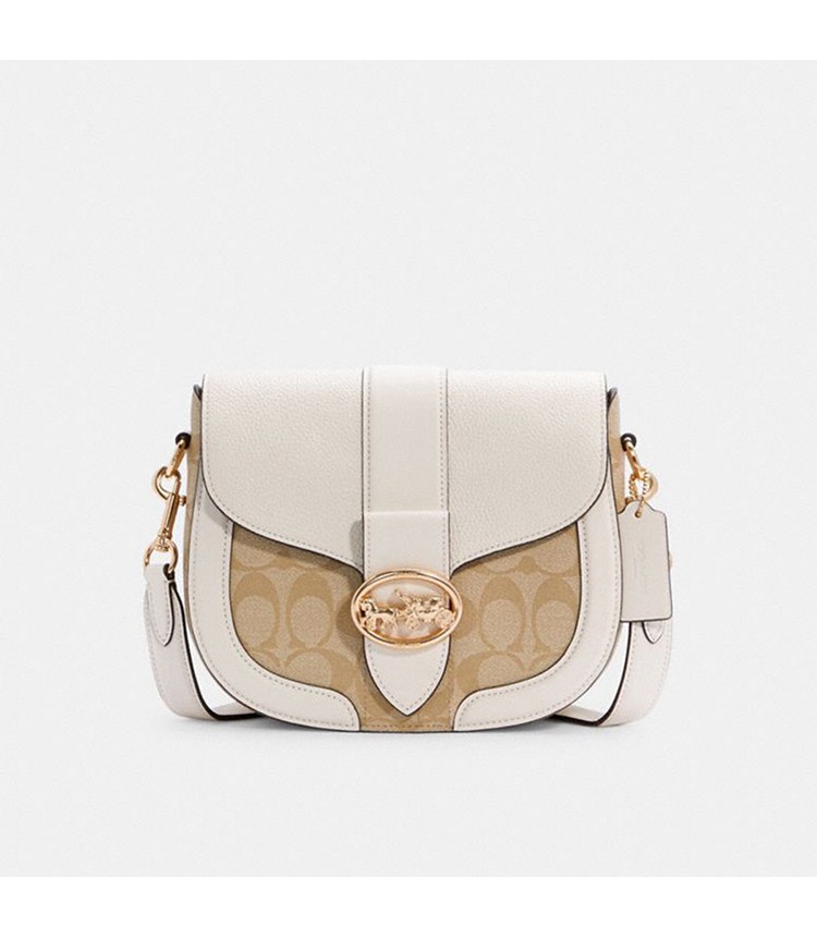 商品[国内直发] Coach|COACH【全国联保】Georgie 21单肩马鞍包手袋C2806,价格¥1622,第9张图片详细描述
