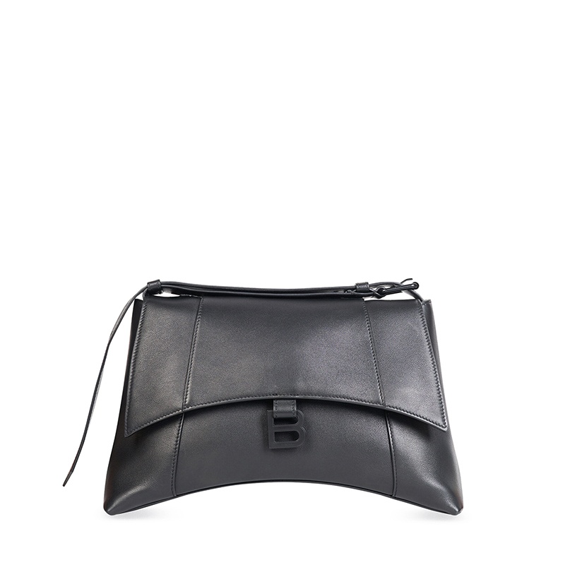 商品Balenciaga|Balenciaga/巴黎世家 秋冬新款 DOWNTOWN系列 女士黑色光滑小牛皮哑光黑色饰面B徽标单肩包67135429S171000,价格¥15690,第5张图片详细描述