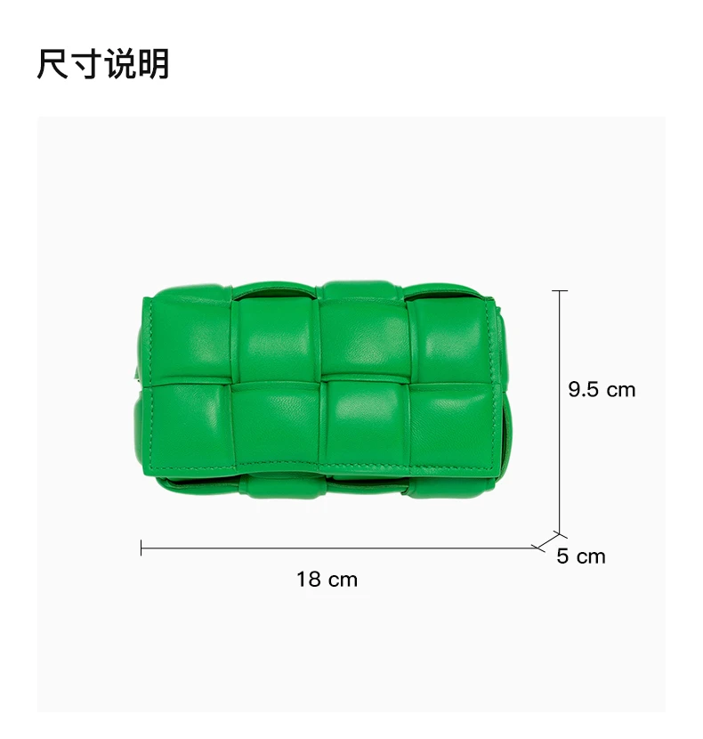 商品[国内直发] Bottega Veneta|BOTTEGA VENETA 绿色女士腰包 710075-VCQR1-3724,价格¥16160,第3张图片详细描述
