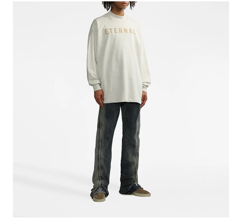 商品Fear of god|FEAR OF GOD 浅灰色男士卫衣/帽衫 FGE50002AJER-122,价格¥1147,第7张图片详细描述