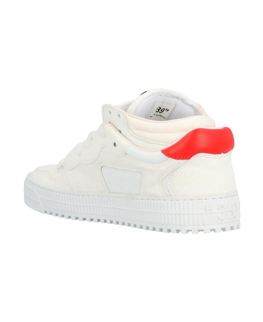 商品Off-White|新款男士低帮板鞋 白色拼红色OWIA181R20D80111-0120（澳门仓发货）,价格¥2956,第3张图片详细描述