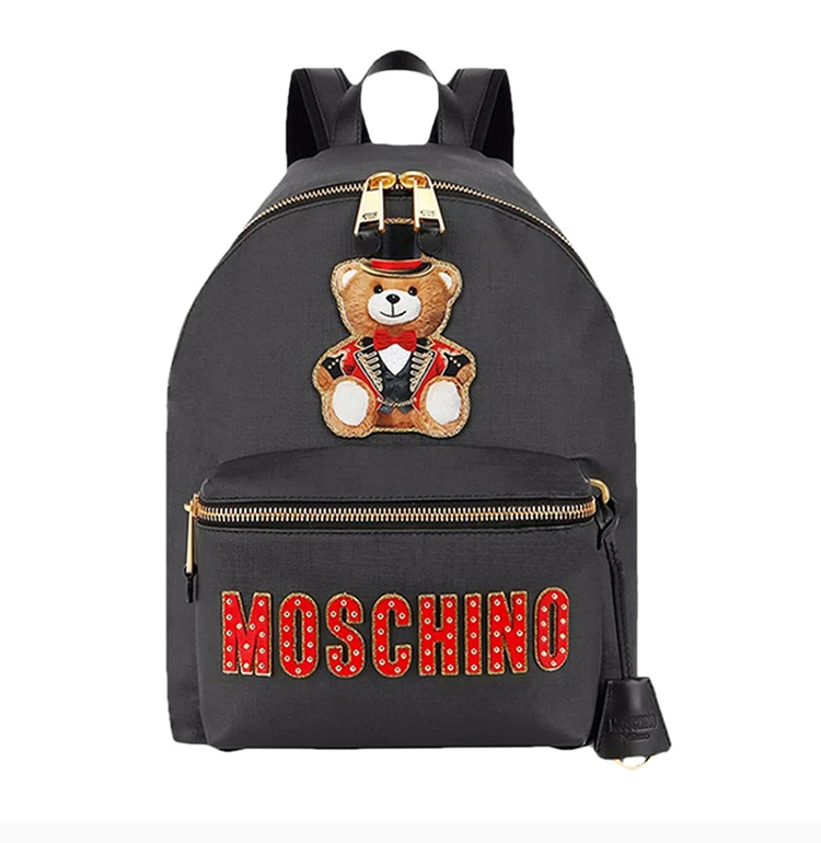 商品Moschino|MOSCHINO 黑色女士双肩包 7A7632-8210-1555-191,价格¥3476,第2张图片详细描述