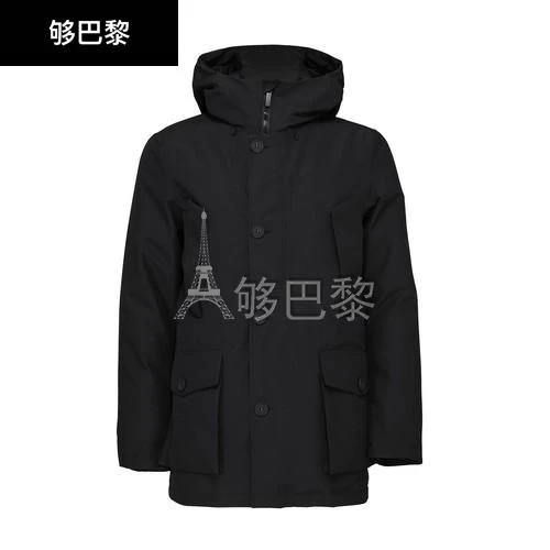 商品Woolrich|【特惠8.7折】包邮包税【预售7天发货】 WOOLRICH 男士 大衣 Mountain GORE-TEX 面料防水连帽派克大衣  CFWOOU0474MRUT1180/1578 WOO8F28VBCK,价格¥7748,第2张图片详细描述