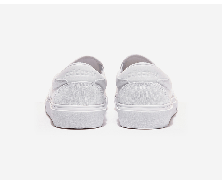商品Adidas|【韩国直邮|包邮包税】阿迪达斯COURT RALLYE SLIP  运动鞋 一脚蹬 懒人鞋  FY4550 FTWWHT/FTWWHT/CBLACK,价格¥214,第3张图片详细描述