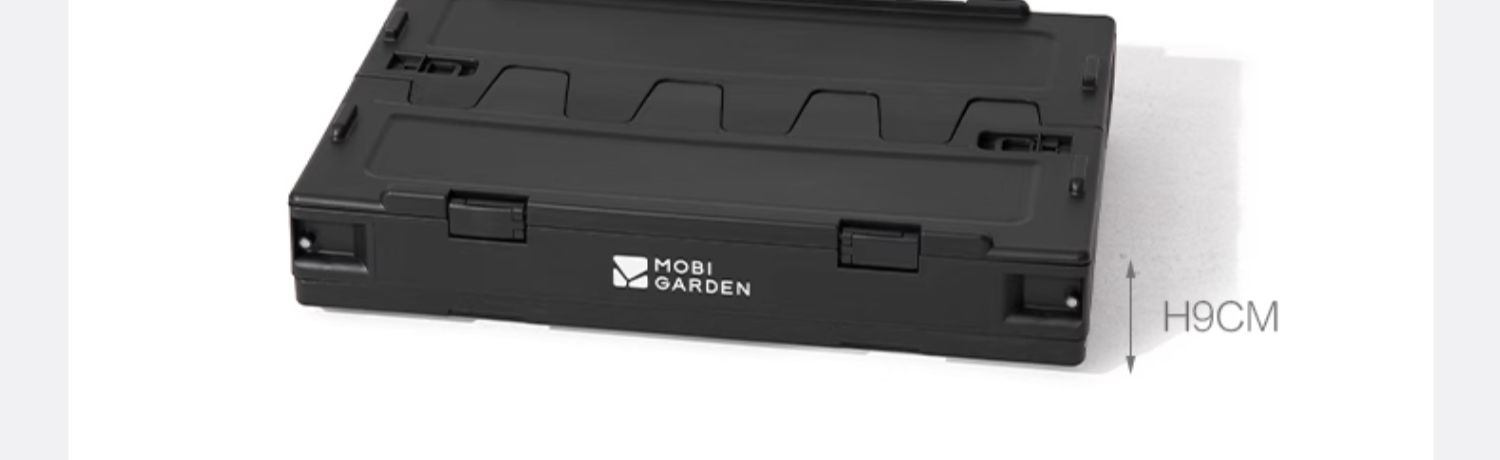 商品[国内直发] MobiGarden|睿纳收纳箱 户外露营轻量便携折叠透明塑料箱杂物整理箱 雪地白（不含桌板）,价格¥222,第27张图片详细描述