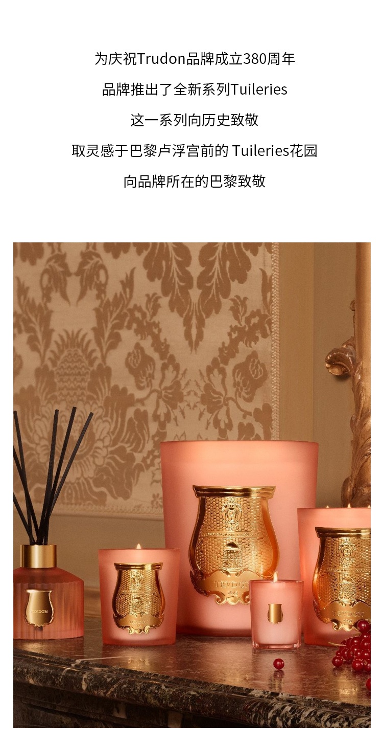 商品Cire Trudon|希拉·楚顿 Tuileries系列香薰蜡烛70-2800克 卧室香氛持久香气,价格¥384,第2张图片详细描述