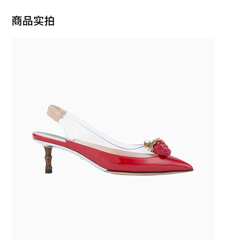 商品[国内直发] Gucci|GUCCI 古驰 女士高跟鞋 575846-98E30-9137,价格¥2845,第4张图片详细描述