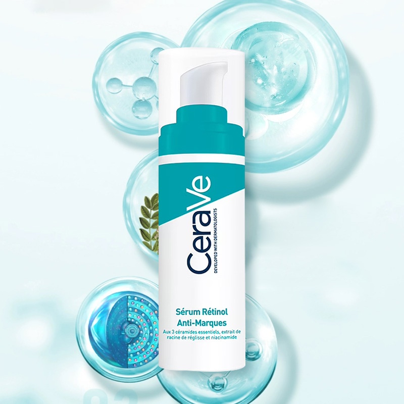商品CeraVe|适乐肤 视黄醇精华液30ml a醇精华 淡化痘印细化毛孔,价格¥218,第3张图片详细描述