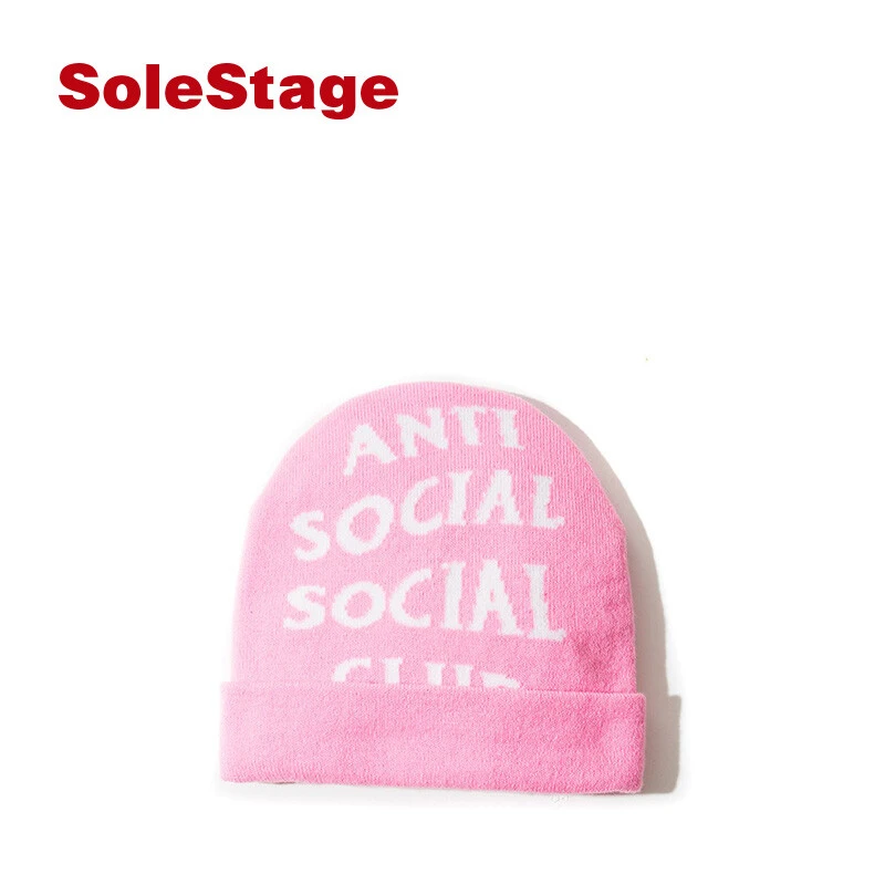 商品[国内直发] Anti Social Social Club|Anti Social Social Club 女士粉色毛线帽 ASSM122,价格¥78,第1张图片详细描述