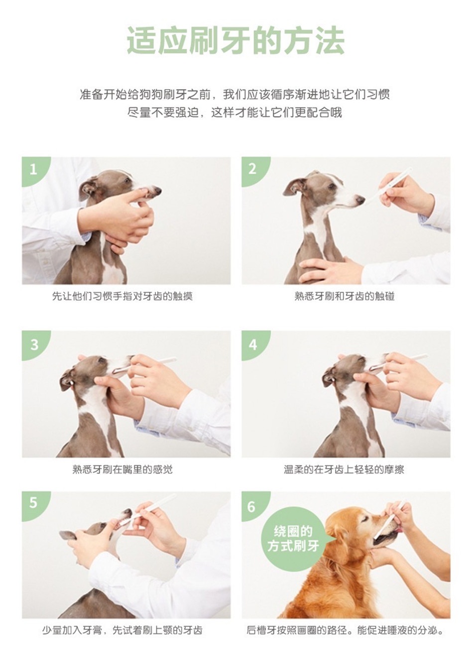 商品[国内直发] A.P.D.C.-Organics|超软毛护龈洁齿宠物牙刷（猫犬用）,价格¥59,第4张图片详细描述