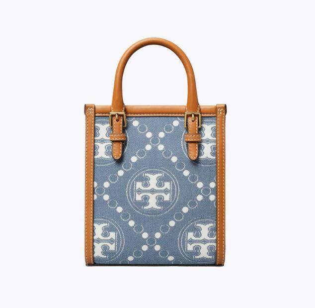 商品Tory Burch|汤丽柏琦 老花��满印提花帆布皮质迷你女款手提单肩斜挎包（香港仓发货）,价格¥2084,第22张图片详细描述