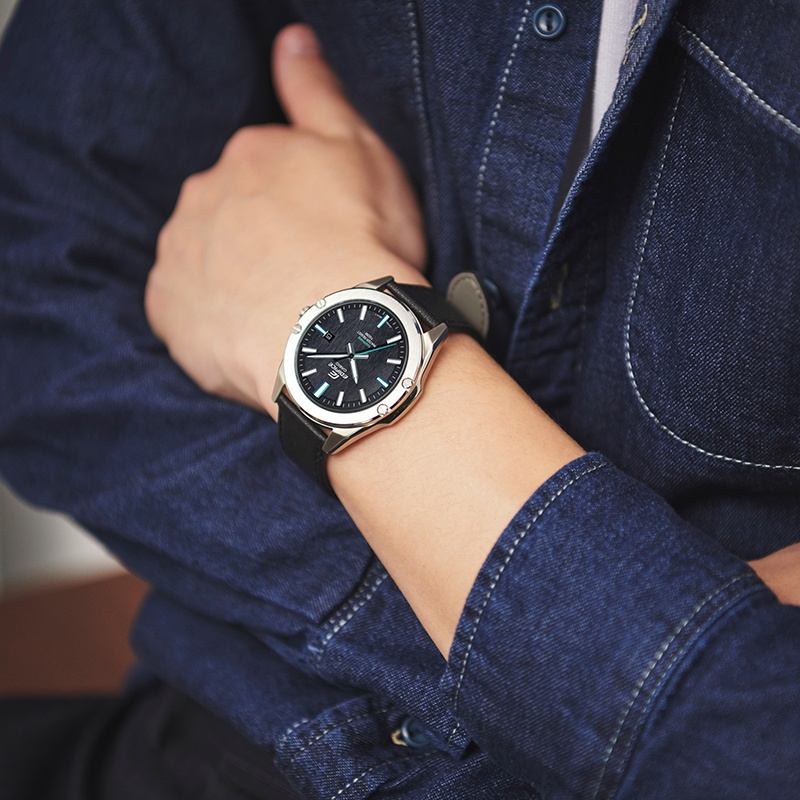 商品[国内直发] Casio|卡西欧手表EDIFICE 轻薄系列 简约三针设计 100米防水  日期显示 功能,价格¥991,第1张图片详细描述