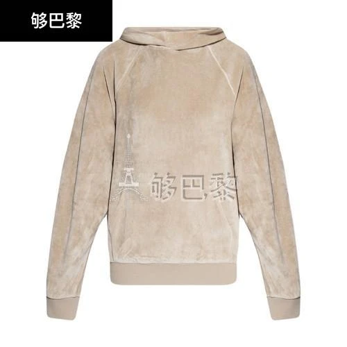 商品Fear of god|【特惠8.7折】包邮包税【预售7天发货】 FEAR OF GOD 女士 卫衣 丝绒连帽衫  FGE9P5K3GRY,价格¥1345,第3张图片详细描述