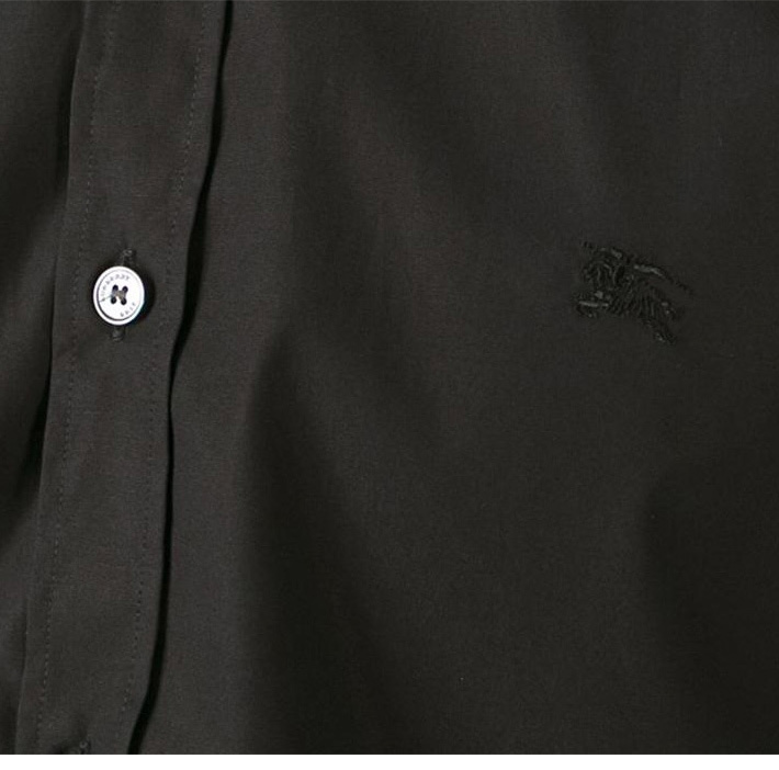 商品Burberry|Burberry 博柏利 男士黑色棉质长袖衬衫 3991162,价格¥1087,第12张图片详细描述