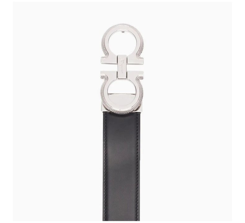 商品Salvatore Ferragamo|SALVATORE FERRAGAMO 男士腰带黑色 67-0141-0754465,价格¥2617,第6张图片详细描述
