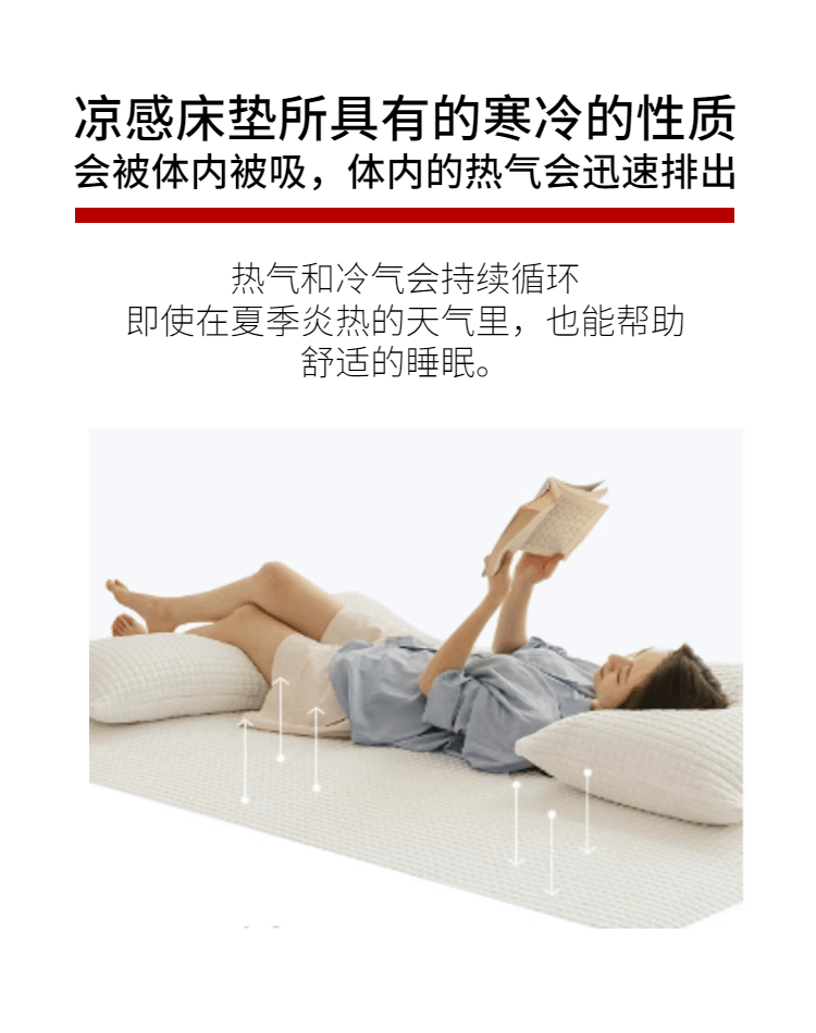 商品[国内直发] 1ZHAI|冰豆豆魔力冰丝凉感垫 【床笠款】150*200,价格¥164,第9张图片详细描述
