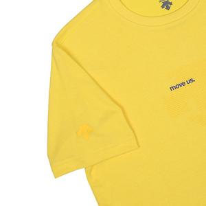 商品DESCENTE|【享贝家】DESCENTE 迪桑特 线条纹标短袖T恤 SM323UTS76-UYEL 黄色（现采购商品，下单后12天内发货）,价格¥369,第10张图片详细描述