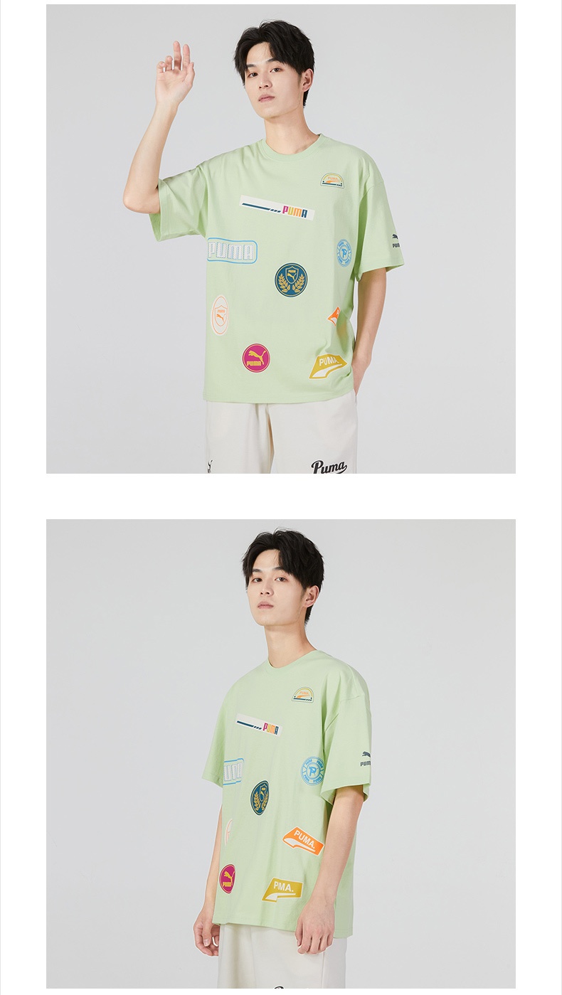 商品[国内直发] Puma|PRINT MIX BADGE TEE男女运动休闲短袖T恤,价格¥196,第11张图片详细描述
