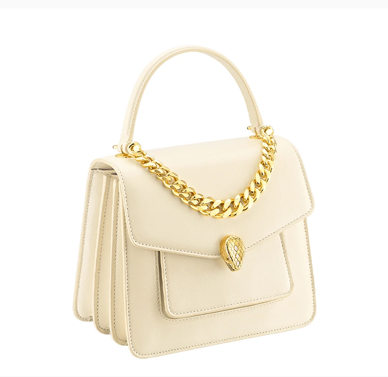 商品[国内直发] BVLGARI|BVLGARI 白色女士单肩包 291230,价格¥20862,第4张图片详细描述