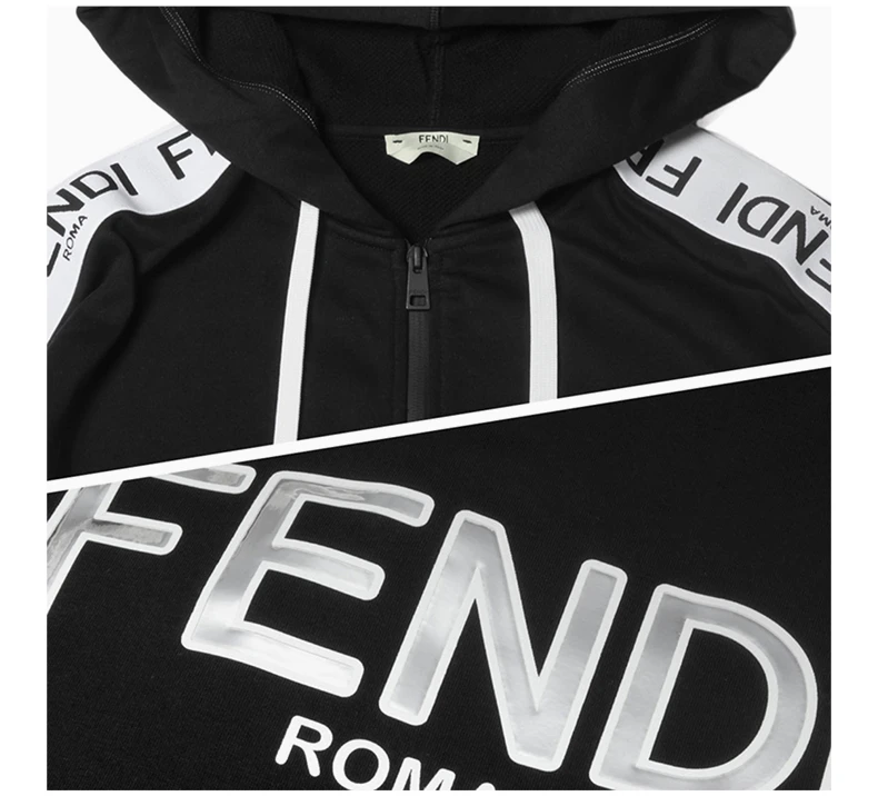 商品[国内直发] Fendi|FENDI 黑色女士卫衣/帽衫 FAF081-A6JD-F0GME,价格¥4779,第8张图片详细描述