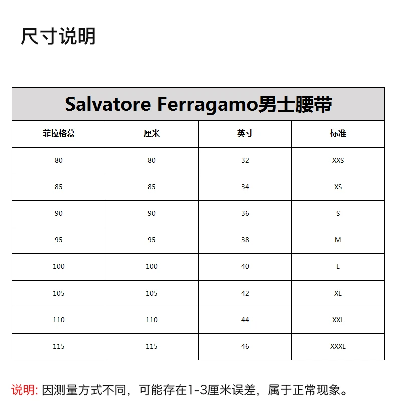 商品[国内直发] Salvatore Ferragamo|SALVATORE FERRAGAMO 男士黑色银色扣皮带 67-9081-0587065【包装随机，部分无包装盒】,价格¥2378,第1张图片详细描述