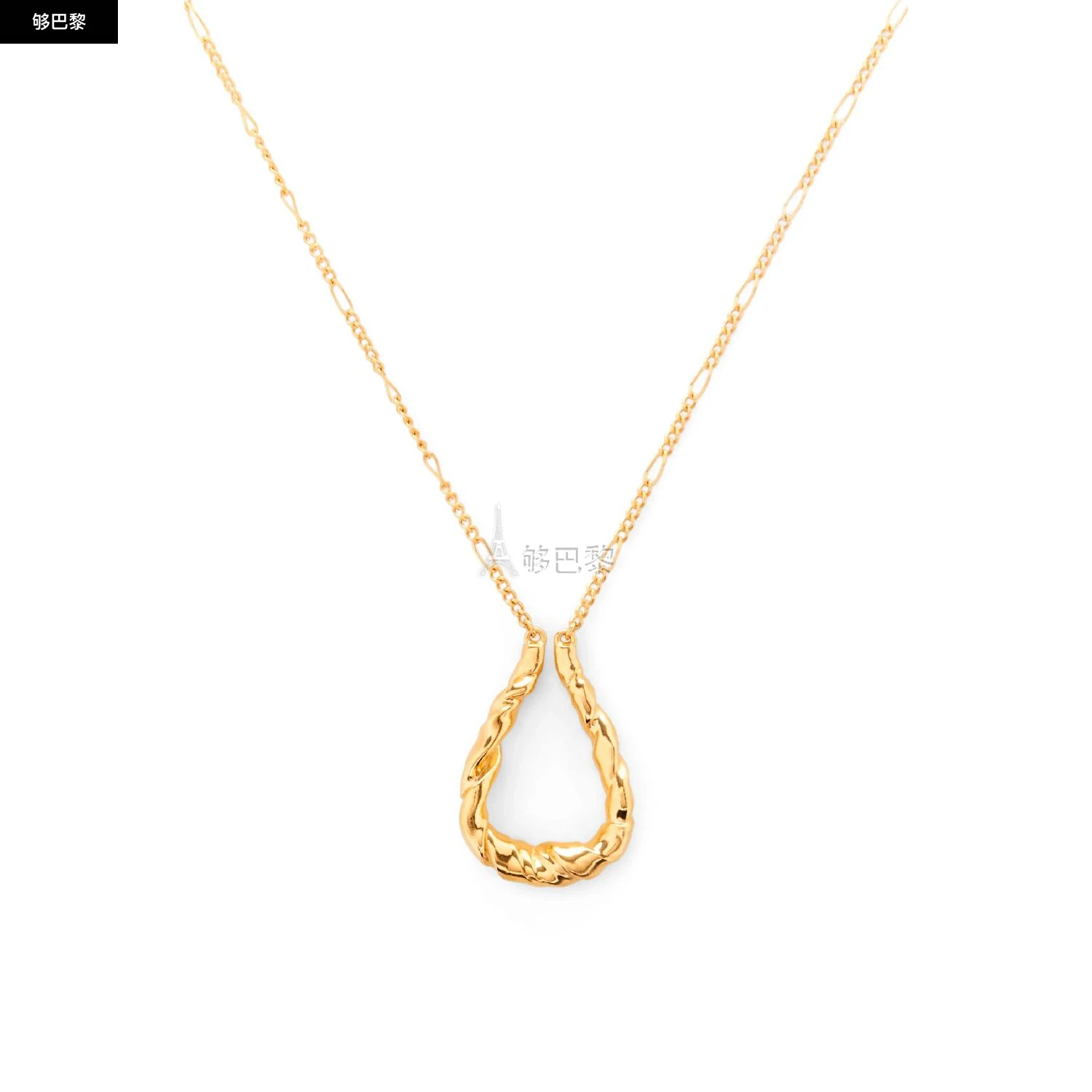 商品Loewe|【预售】 罗意威 25春夏 女士 吊坠 纳帕皮银质扭曲环形挂坠 J917241X02-8130 ,价格¥5874,第5张图片详细描述