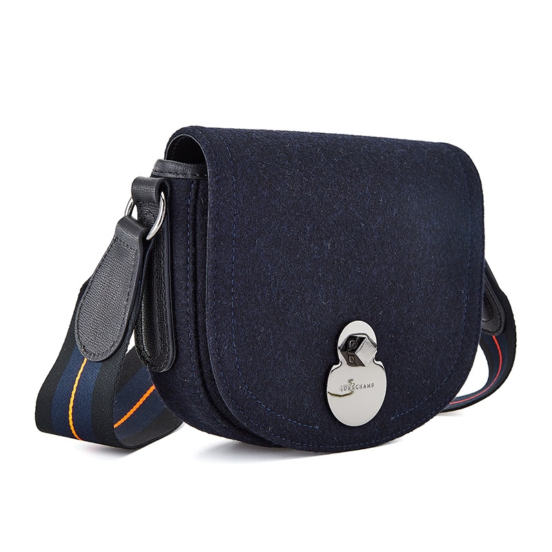商品[国内直发] Longchamp|珑骧女包奢侈品 女士羊毛单肩斜挎包马鞍包L1395 HXM 006,价格¥1846,第3张图片详细描述