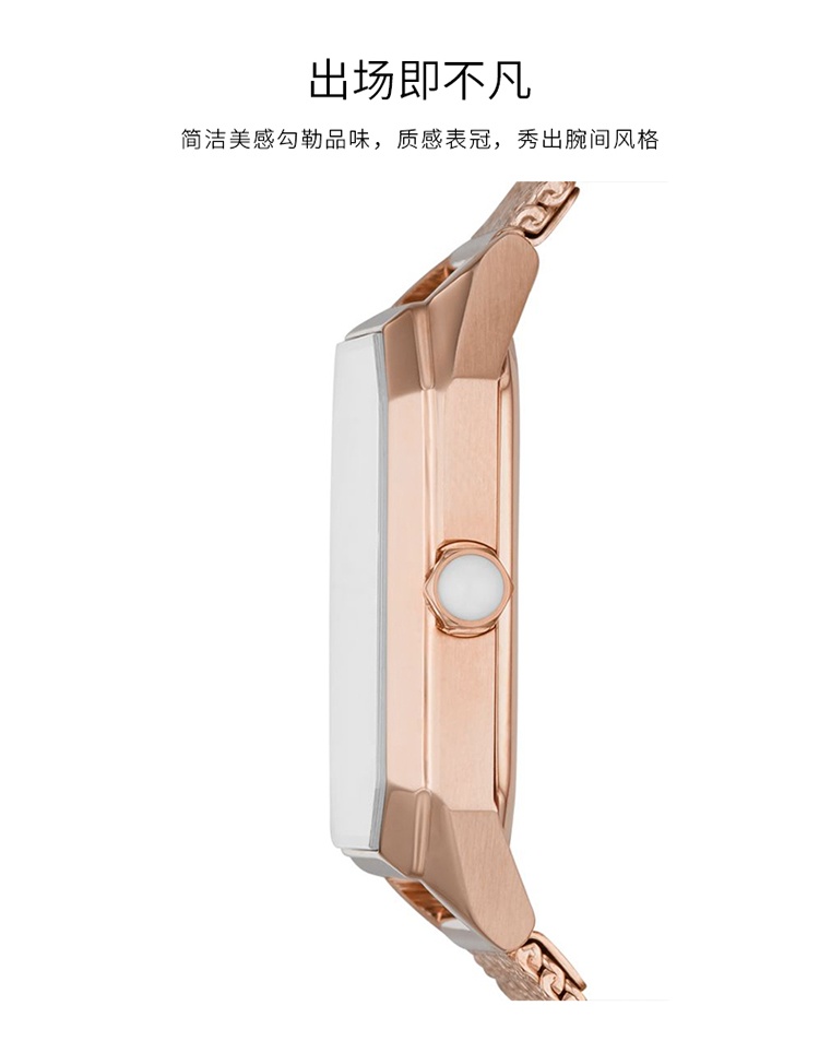 商品Emporio Armani|阿玛尼 （Emporio Armani）新款小方盘女士时尚石英表 AR11347,价格¥3621,第2张图片详细描述