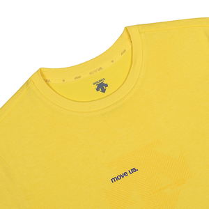 商品DESCENTE|【享贝家】DESCENTE 迪桑特 线条纹标短袖T恤 SM323UTS76-UYEL 黄色（现采购商品，下单后12天内发货）,价格¥369,第8张图片详细描述
