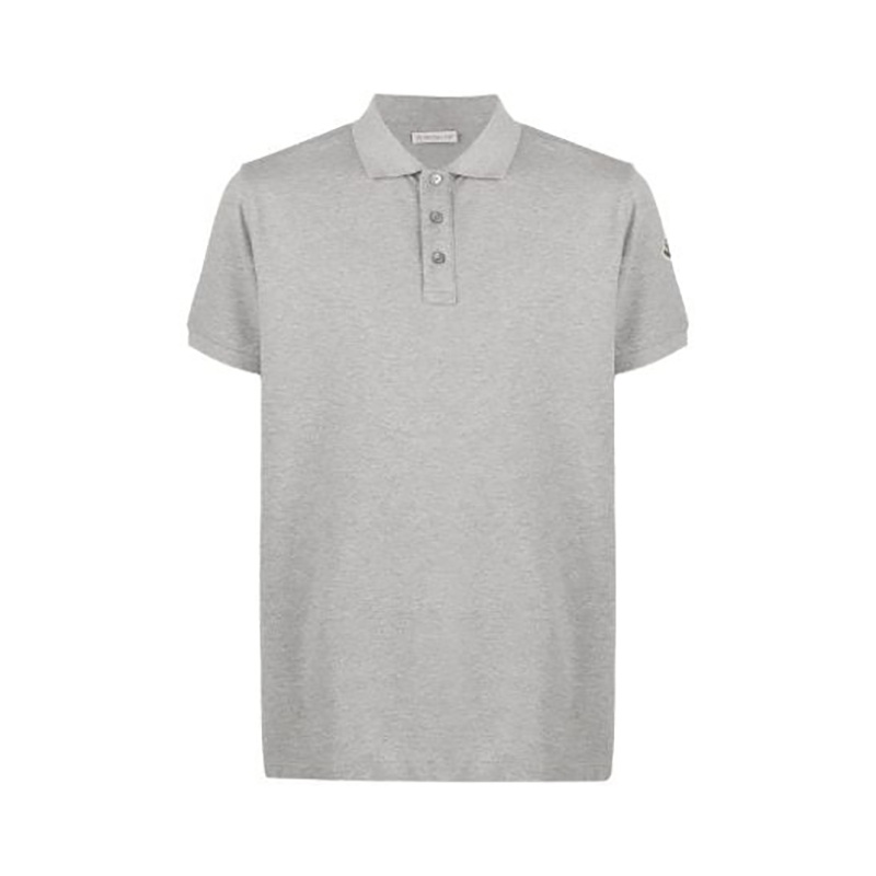 商品Moncler|【现货】蒙克莱 男士棉质微标贴扣领短袖polo衫F10918A7070084556999（四色可选） 侧贴标/胸前贴标,价格¥1211,第9张图片详细描述