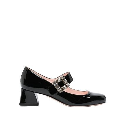 商品[国内直发] Roger Vivier|ROGER VIVIER 黑色女士中跟鞋 RVW51934780D1P-B999,价格¥9972,第1张图片详细描述