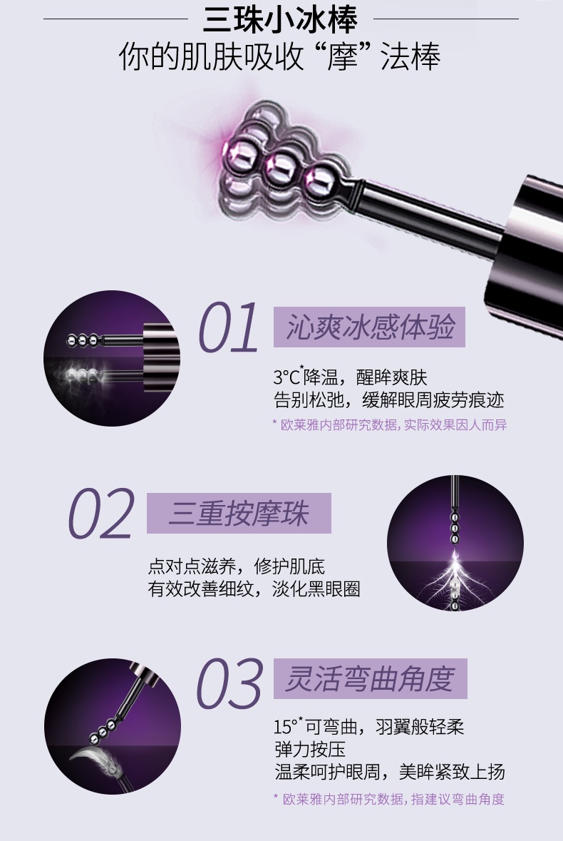 商品【原封正品】 L'Oreal Paris|欧莱雅 青春密码酵素眼部精华肌底液 20ml 蕴含二裂酵母 冰感舒缓按摩头,价格¥282,第4张图片详细描述