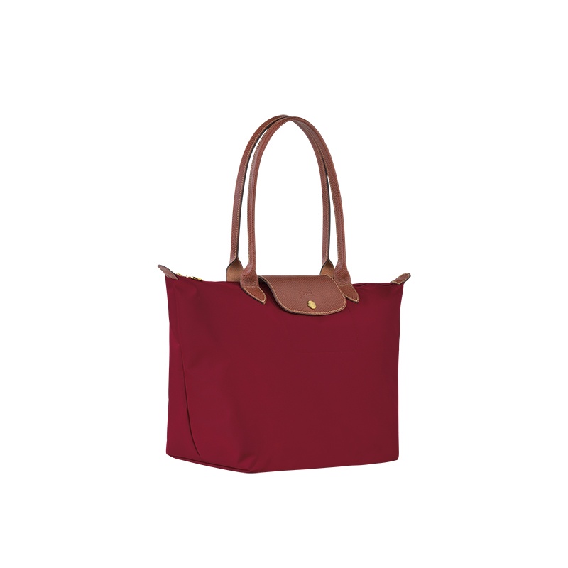 商品Longchamp|LONGCHAMP/珑骧 女士深蓝色帆布金色五金按扣拉链开合大号托特包,价格¥814,第4张图片详细描述