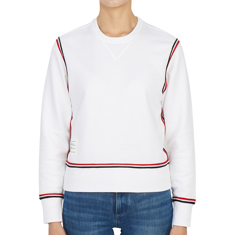 商品Thom Browne|THOM BROWNE 女士白色长袖卫衣 FJT179A-06931-100,价格¥2897,第3张图片详细描述