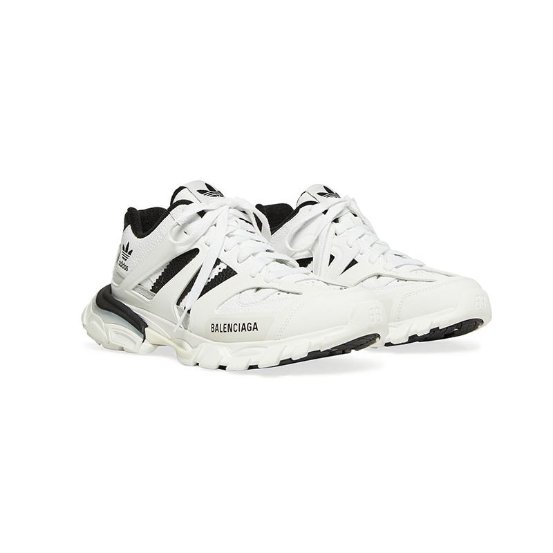 商品Balenciaga|巴黎世家23新款 男黑白色聚氨酯联名款运动鞋,价格¥7959,第2张图片详细描述