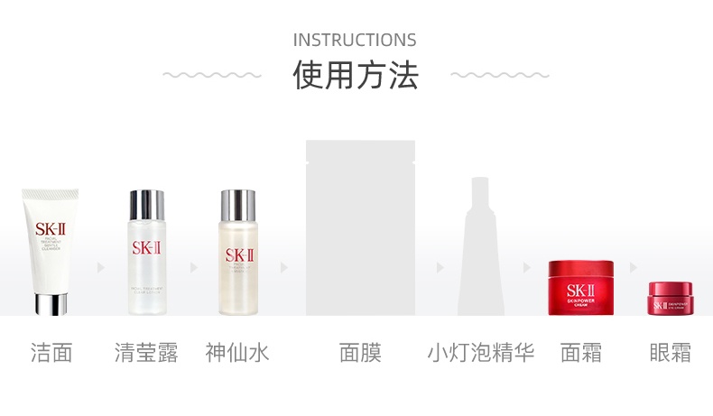 商品SK-II|SK2星品体验套装洗面奶神仙水眼霜大红瓶面霜试用装sk2,价格¥471,第10张图片详细描述