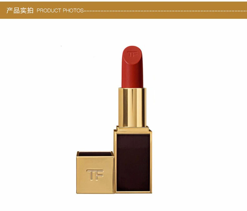 商品Tom Ford|【包邮装】TOM FORD/TF 汤姆福特 黑金黑管唇膏口红 #16 SCARLET ROUG 3g,价格¥339,第10张图片详细描述