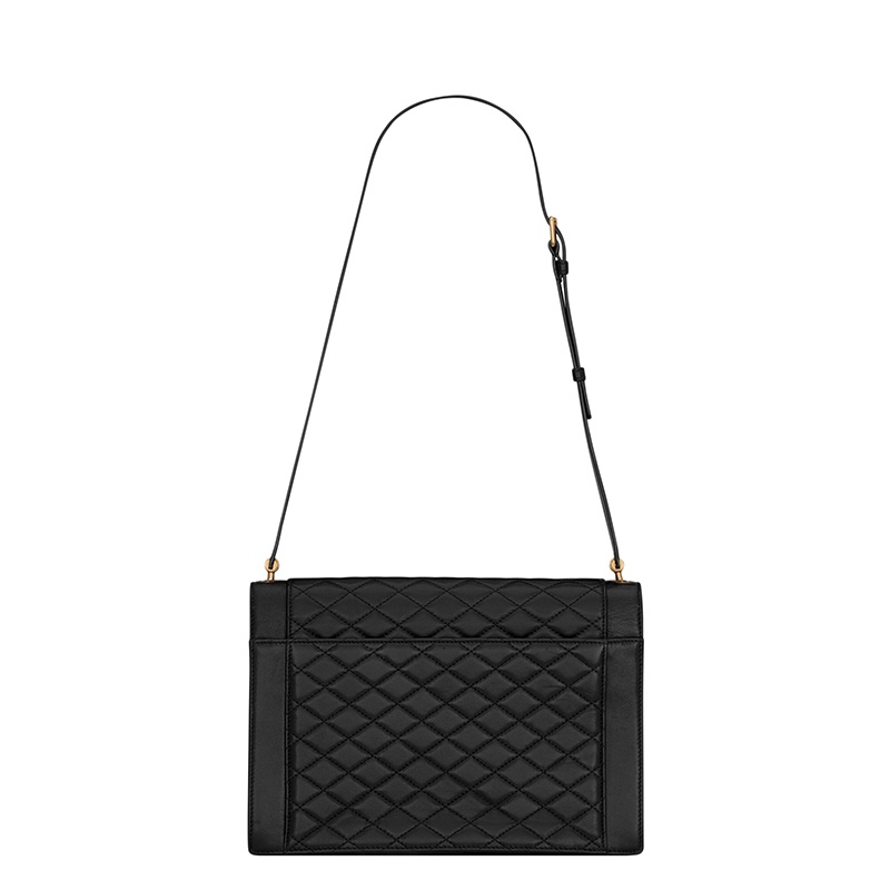 商品Yves Saint Laurent|SAINT LAURENT PARIS/圣罗兰 YSL 21秋冬新款GABY系列 女士黑色绗缝小羊皮翻盖单肩斜挎包,价格¥19570,第6张图片详细描述